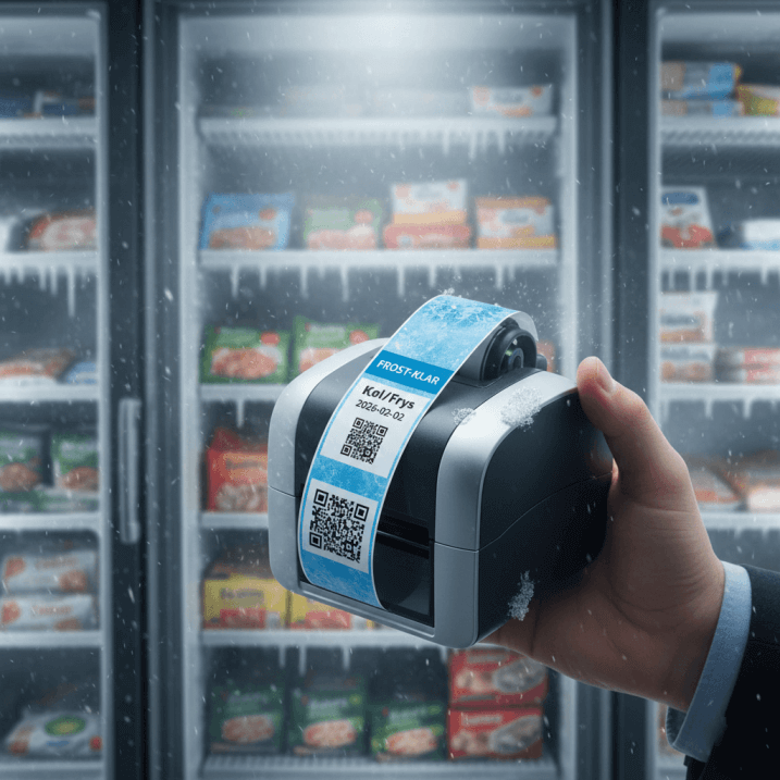 FROST KLAR etiketter til køl og frys fra Etiketra